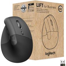 Mouse Logi Lift for Business, ergonomischRechtshänder, Nano-