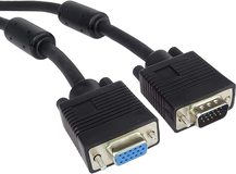 VGA-Kabel 15p St - 15p Bu, ca. 2mMonitor-Verlängerung